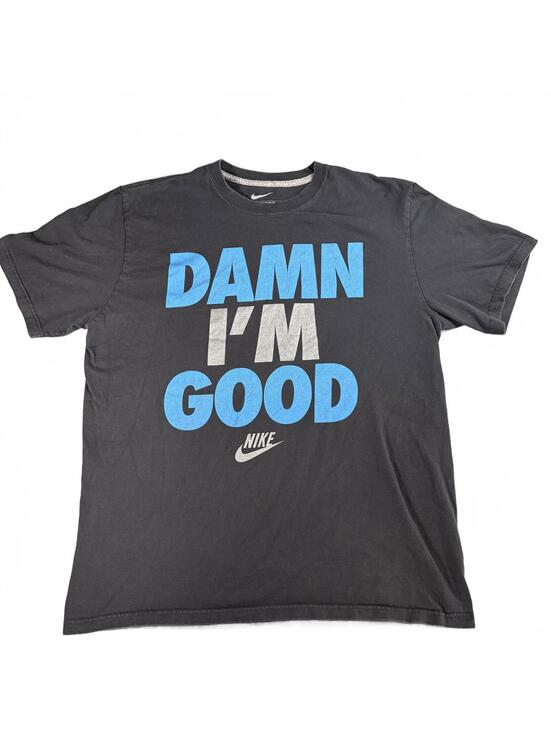 Nike Other - Vintage Y2K Nike "Damn I'm Good" Graphic Tee Black/Blue - Mens XL Regular Fit